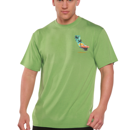 California Men's Bamboo Short Sleeve Graphic T-Shirt