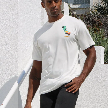 California Men's Bamboo Short Sleeve Graphic T-Shirt