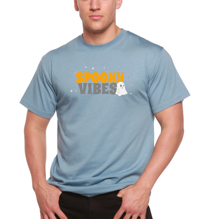 Spooky Vibes Bamboo Viscose/Organic Cotton Short Sleeve Printed T-Shirt