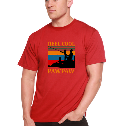 Real Cool Pawpaw Men's Bamboo Viscose/Organic Cotton Short Sleeve Printed T-Shirt