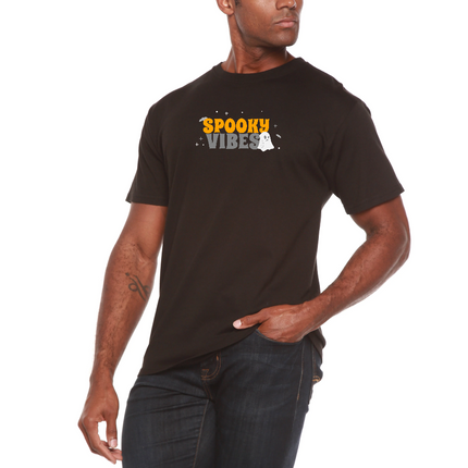 Spooky Vibes Bamboo Viscose/Organic Cotton Short Sleeve Printed T-Shirt