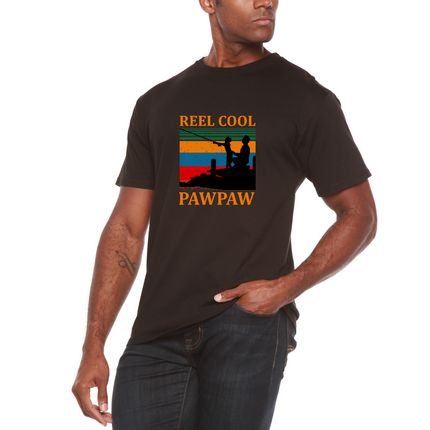 Real Cool Pawpaw Men's Bamboo Viscose/Organic Cotton Short Sleeve Printed T-Shirt