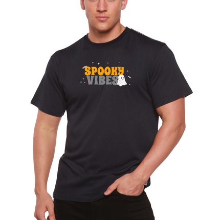 Spooky Vibes Bamboo Viscose/Organic Cotton Short Sleeve Printed T-Shirt