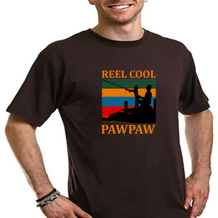 Real Cool Pawpaw Men's Bamboo Viscose/Organic Cotton Short Sleeve Printed T-Shirt