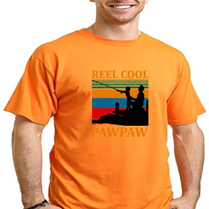Real Cool Pawpaw Men's Bamboo Viscose/Organic Cotton Short Sleeve Printed T-Shirt