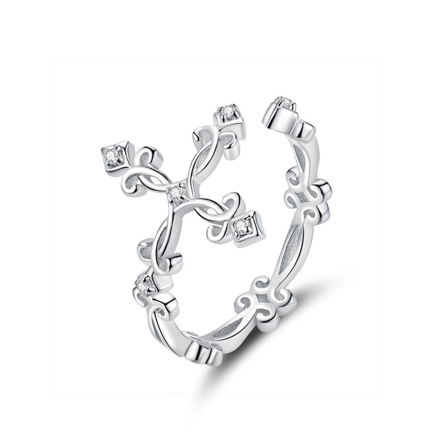 S925 Sterling Silver 0.4cm Width Pavé Setting CZ Ring