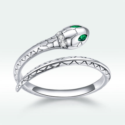 925 Sterling Silver Oxidized Pavé Setting CZ Slim Ring for Women