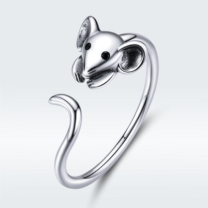 S925 Oxidized Silver Ring