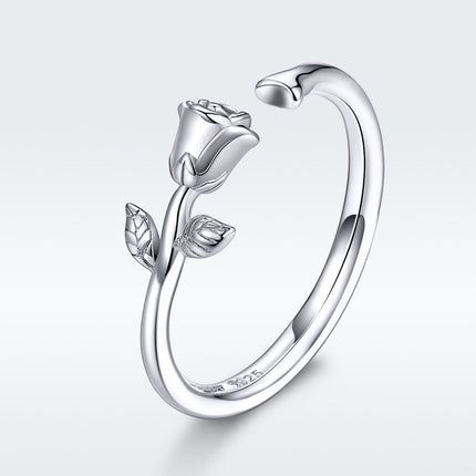 S925 Sterling Silver Plated Platinum Ring for Women