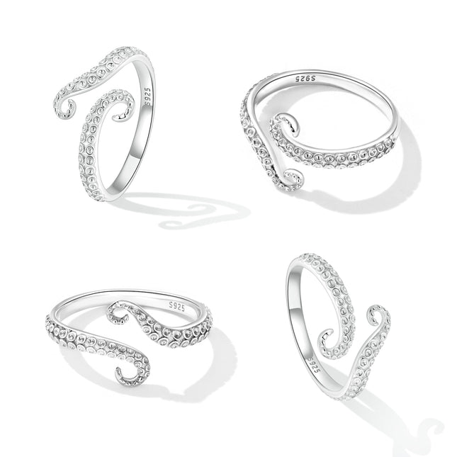 S925 Sterling Silver 0.2cm Platinum Plated Ring