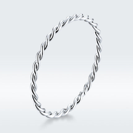 925 Sterling Silver Plated Platinum Ring Size 6.0 for Women