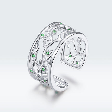 S925 Sterling Silver Pavé Setting CZ Ring