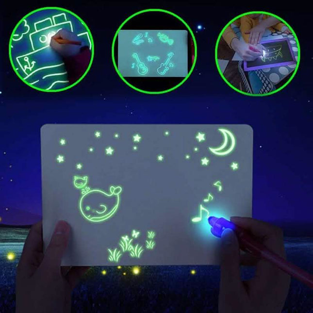 Draw With Light Kids' Learning Tablet Magic Drawing Board