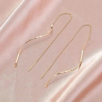 Drop Earrings Golden S Design