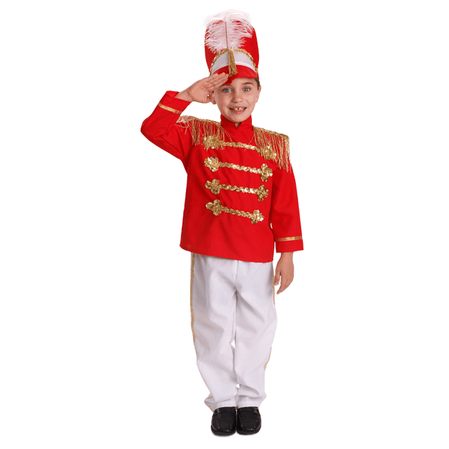 Kids Drum Major Costume with Parade Jacket, Hat and Band Uniform