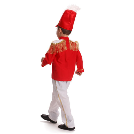 Kids Drum Major Costume with Parade Jacket, Hat and Band Uniform
