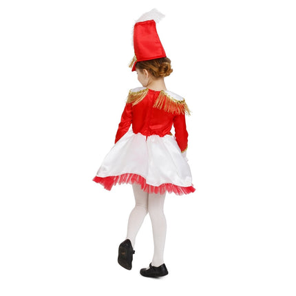 Kids Drum Majorette Costume with Parade Dress, Hat and Accessories