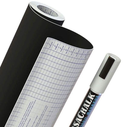 Dry-Erase 6-Ft. Whiteboard or Chalkboard Wall Decal