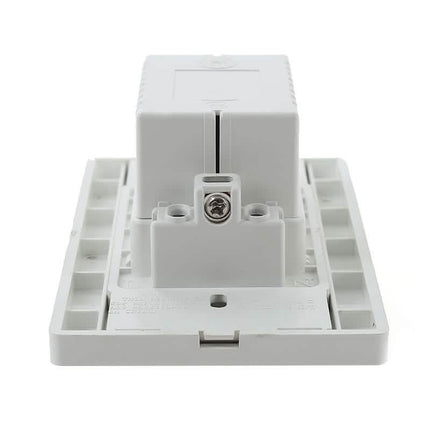 Dual Plug Electric Wall Socket Adapter 2 Usb Port Outlet Panel Switch