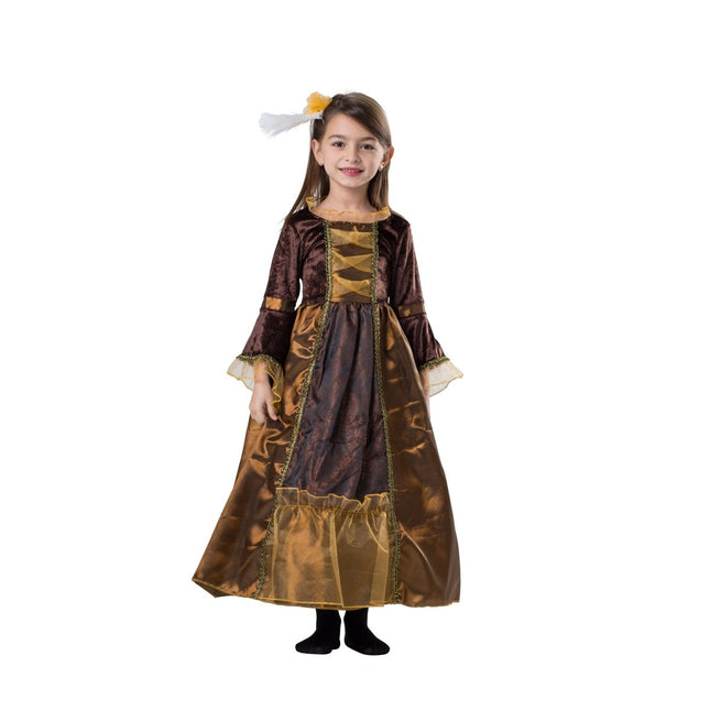 Kids Duchess Costume with Elegant Dress, Royal Details and Classic Style