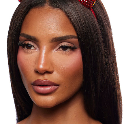 Devil Rhinestone Horn Headband