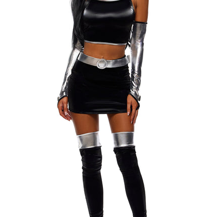 Villain Coded 5-Piece Comic Book Character Costume Set