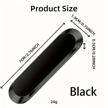 2-Pack: Super Magnetic Car Phone Holder – Black, Compact & Secure Grip