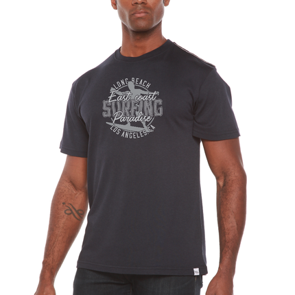 East Coast Paradise Men's Bamboo Viscose/Organic Cotton Short Sleeve Graphic T-Shirt