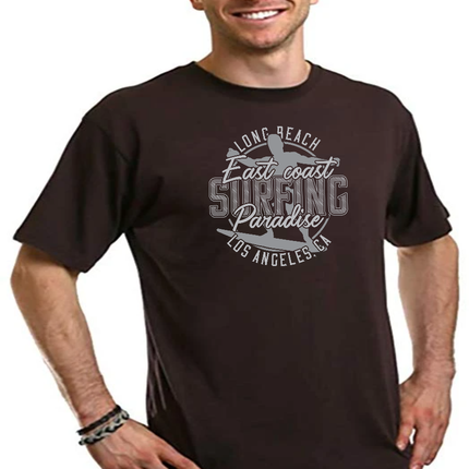 East Coast Paradise Men's Bamboo Viscose/Organic Cotton Short Sleeve Graphic T-Shirt