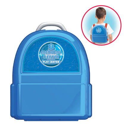 16 Piece Medical Center Play Center Backpack Playset