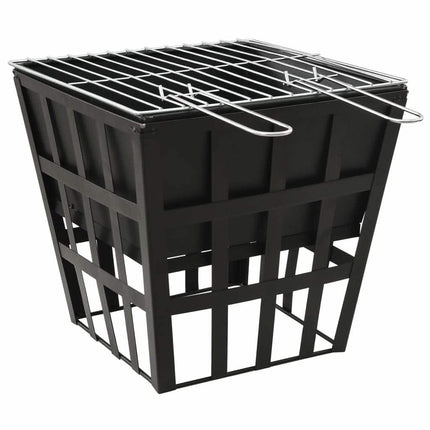 EBTOOLS 2-in-1 Steel Fire Pit and BBQ