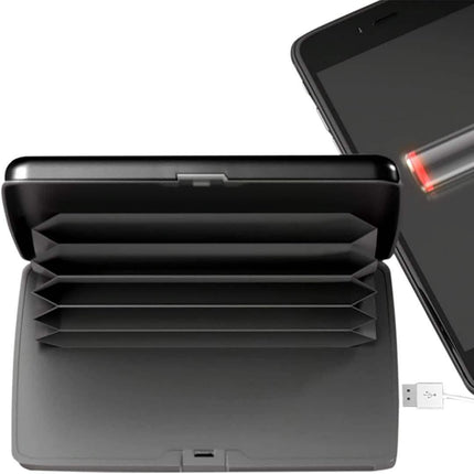 eCharge Wallet Deluxe Portable Power Bank and Credit Card Case