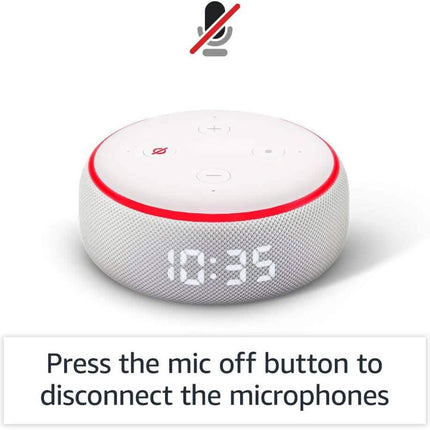 Echo Dot (3rd Gen) - Smart speaker with clock and Alexa  (Refurbished)
