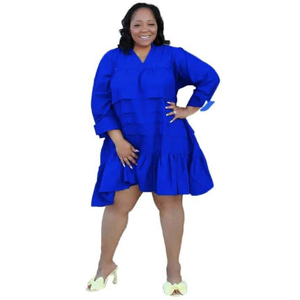 Echoine Women's Oversized Loose Ladies Midi Dress