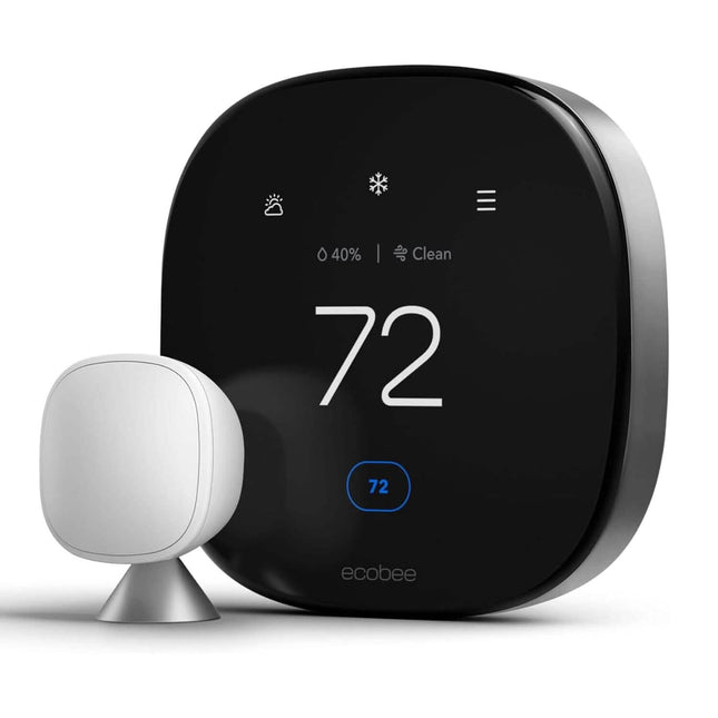 ecobee New Smart Thermostat Premium with Smart Sensor and Air Quality Monitor  (Refurbished)