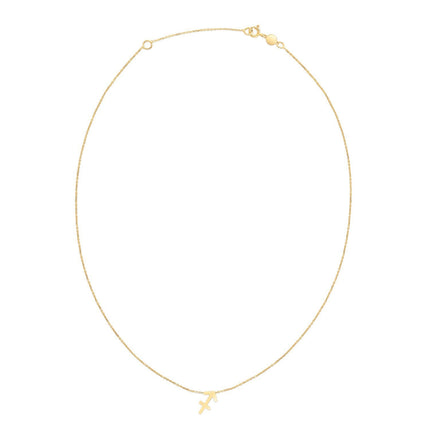 14K Yellow Gold Sagittarius Necklace