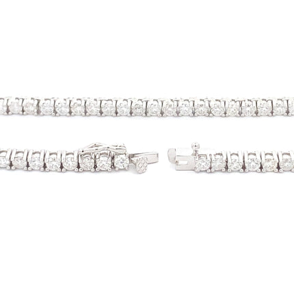6.85ct Moissanite Tennis Necklace Sterling Silver