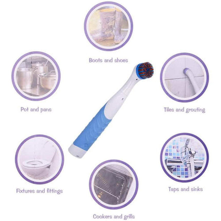 Electric Cleaning Brush with Household All Purpose 4 Brush Heads