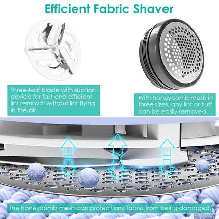 Electric Fuzz Pilling Trimmer Sweater Shaver with Detachable Handle