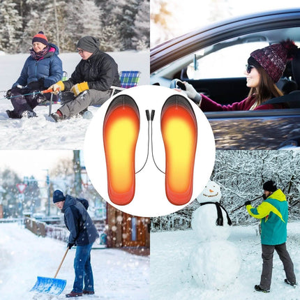 Electric Heated Insoles USB Foot Warmer Pads