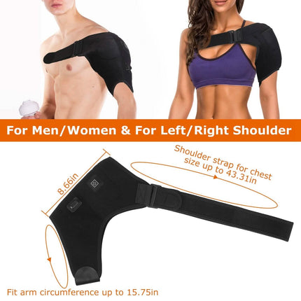 Electric Heating Pad Therapy Shoulder Heating Wrap Compression Sleeve