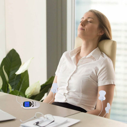 Electric Muscle Stimulator with Electrode Pads Wires