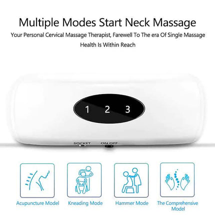 Electric Neck Massager and Pulse Back 6 Modes Power Control
