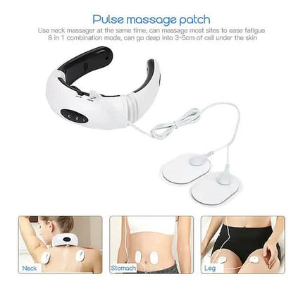 Electric Neck Massager and Pulse Back 6 Modes Power Control