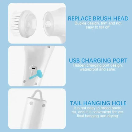 Electric Spin Scrubber for Bathtub, Kitchen, Dish, Sink, Tub and Tile