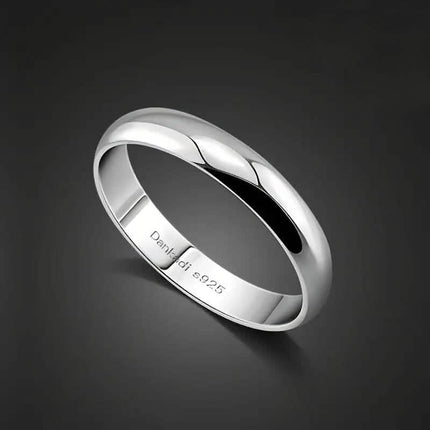 Elegant and Charming S925 Silver Wedding Band Ring