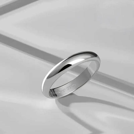 Elegant and Charming S925 Silver Wedding Band Ring