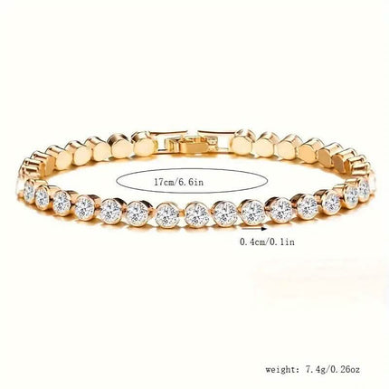 Elegant Rhinestone Tennis Bracelet