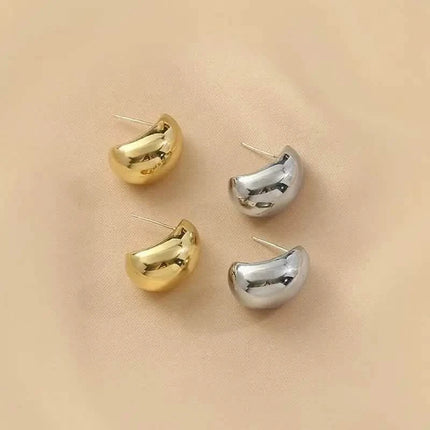 Elegant Water Drop Hoop Earrings for Women