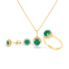 6.5 / Yellow.Gold / Green Emerald